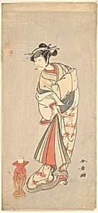 The Actor Ichikawa Danjuro V in the Role of a Woman by Katsukawa Shunshō　勝川春章