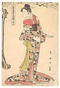 The Actor Onoe Matsusuke in the Role of Lady Iwafuji by Utagawa Toyokuni I