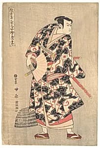 The Actor Ichikawa Yaozo III in the Role of Fuwa Banzaemon from the Play "Ukiyozuka hiyoku no inazuma" by Utagawa Toyokuni I