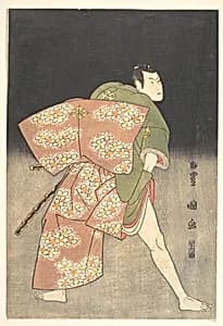 Bandō Minosuke (Mitsugorō III) in the Role of a Young Samurai by Utagawa Toyokuni I