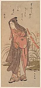 The Actor Ichikawa Monosuke (?) or Ichikawa Omezō in Female Role by Katsukawa Shunshō　勝川春章