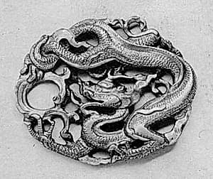 Ornament with Decoration of a Dragon by Unknown Artist