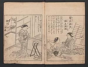 Illustrated Proverbs, The Illustrated Lives of Women (Ehon Mitsuwagusa) 絵本三津輪草 by Nishikawa Sukenobu