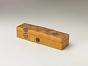Covered Box with Design of Pine, Bamboo, and Cherry Blossom by Unknown Artist
