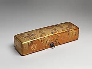Box with Design of Pine, Bamboo, and Cherry Blossom by Unknown Artist