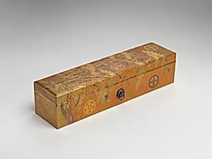 Box with Design of Pine, Bamboo, and Cherry Blossom by Unknown Artist