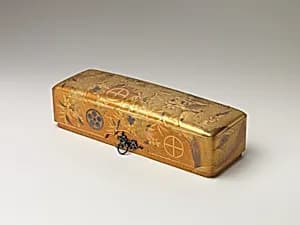 Box with Design of Pine, Bamboo, and Cherry Blossom by Unknown Artist