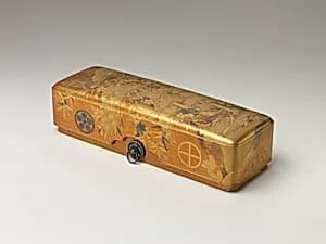 Box with Design of Pine, Bamboo, and Cherry Blossom by Unknown Artist