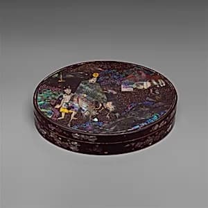 Box with the Poet Narihira by Unknown Artist