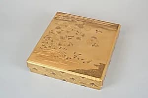 Writing Box with Design of the Tatsuta River by Unknown Artist