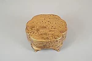 Legged Box with Design of Bush Clover along a Stream by Unknown Artist