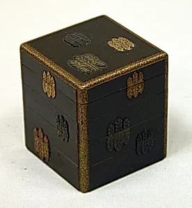 Box of Four Trays with Design of Paulownia Crest by Unknown Artist