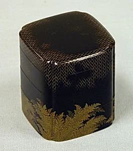 Box of Three Trays with Decoration of Ferns by Unknown Artist