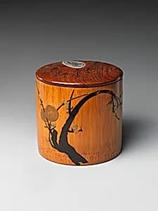 Box with Design of Plum Tree and Moon by Tansai