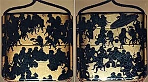 Case (Inrō) with Design of Monkeys' Festival by Unknown Artist