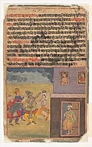 Krishna Dancing: Page from the Dispersed "Boston" Rasikapriya (Lover's Breviary) by Unknown Artist