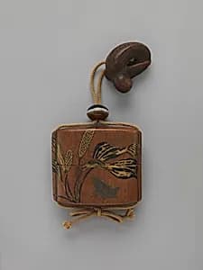 Case (Inrō) with Design of Frogs by Unknown Artist