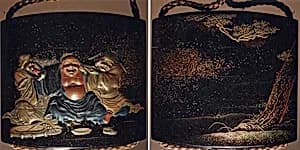 Case (Inrō) with Design of the Three Sake Tasters by Unknown Artist