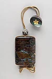 Case (Inrō) with Chinese-Style Landscape by Unknown Artist