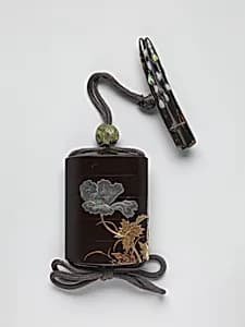 Case (Inrō) with Design of Poppies by Unknown Artist