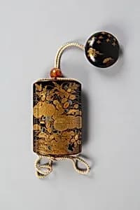 Case (Inrō) with Design of Flowering Hagi, Chrysanthemum and Autumn Grasses by Unknown Artist