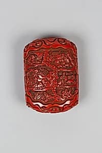 Case (Inrō) with Design of Zodiac Animals beside Chinese Sages and Scrolls by Unknown Artist