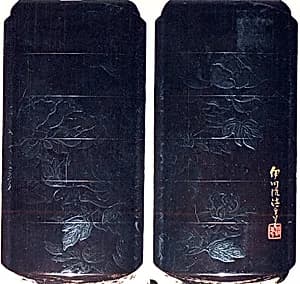 Case (Inrō) with Design of Flowering Peonies by Kano Seisen’in
