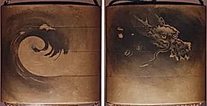 Case (Inrō) with Design of Dragon among Swirling Clouds by Unknown Artist