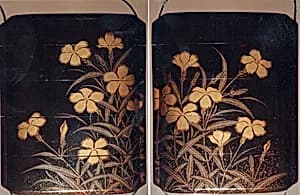 Case (Inrō) with Design of Flowering Carnations by Unknown Artist