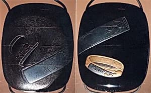 Case (Inrō) with Design of Sword Fittings by Unknown Artist