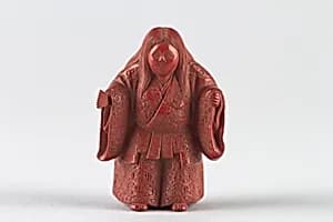 Netsuke of Noh Dancer by Unknown Artist