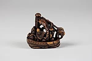 Netsuke of Pleasure Boat (Takarabune) by Unknown Artist