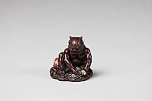 Netsuke of Demon by Unknown Artist