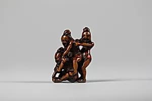 Netsuke of Group of Figures by Unknown Artist