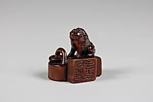 Netsuke of Three Seals by Unknown Artist