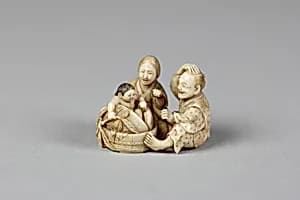Man, Woman and Child by Unknown Artist
