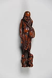 Netsuke of Musician by Unknown Artist