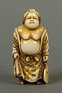 Netsuke of Woman by Unknown Artist