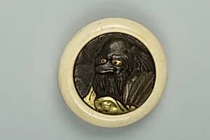 Netsuke of Sage with Big Nose by Unknown Artist