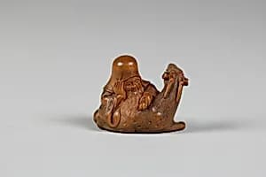 Netsuke of Fukurokujin by Unknown Artist