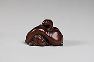 Netsuke: Hachi Jo Jiki Kintama by Unknown Artist