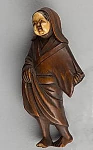 Netsuke of Standing Figure by Unknown Artist