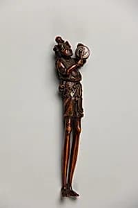 Netsuke of Ashinaga and Octopus by Unknown Artist