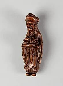 Netsuke: Daughter of Ryujin, the Dragon King of the Sea by Unknown Artist