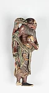 Netsuke of an Arhat by Unknown Artist