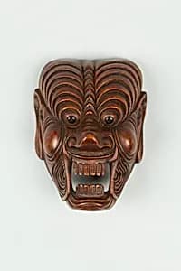 Netsuke of Mask by Unknown Artist