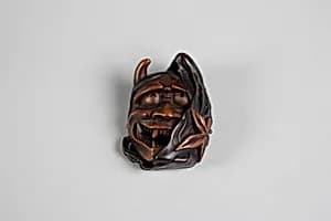 Netsuke of Demon Mask by Unknown Artist