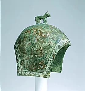 Helmet with a Standing Horse by Unknown Artist