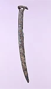 Knife with a Standing Tiger on the Handle by Unknown Artist