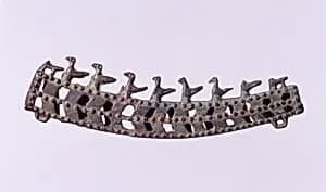 Knife Scabbard with Row of Birds by Unknown Artist